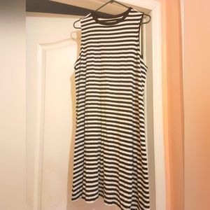 Time and True striped swing dress
